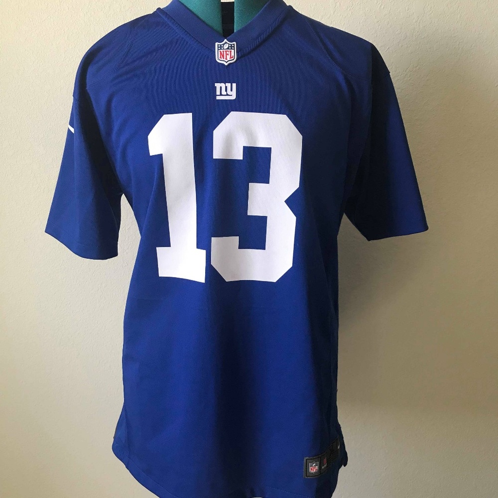 NFL New York Giants Jersey Blue and White XL